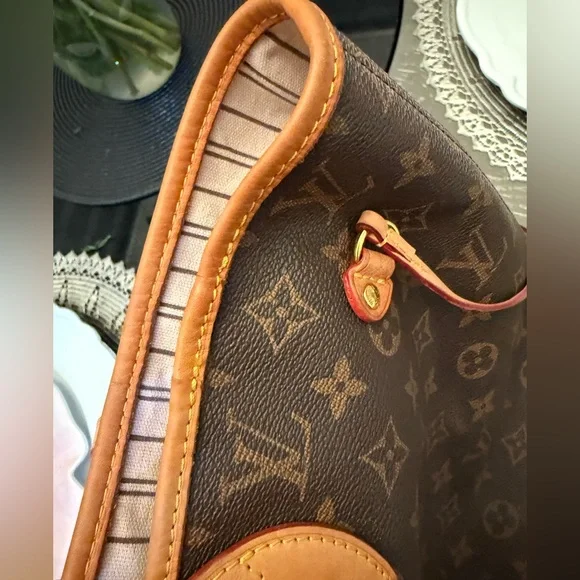 Brown and Tan Monogram Tote - Picture 10 of 15